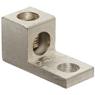 Panduit LAMA1/0 56 Q Single Barrel Lug, One Hole, #14 AWG   1/0 AWG Conductor Size Range, 5/16" Stud Hole, 0.19" Thickness, 0.62" Width, 0.79" Height, 1.47" Overall Length Electronic Component Interconnects Industrial & Scien