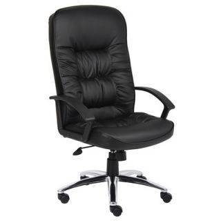 Boss Office Products High Back Leatherplus Office Chair with Arms