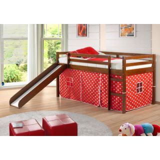 Donco Kids Twin Tent Loft Bed with Slide