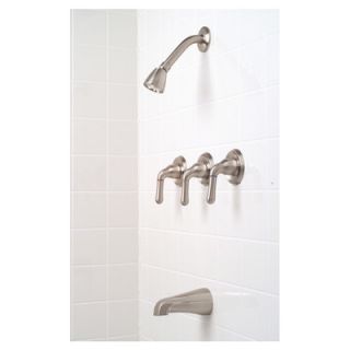 Premier Faucet Sanibel Three Handle Volume Control Tub and Shower