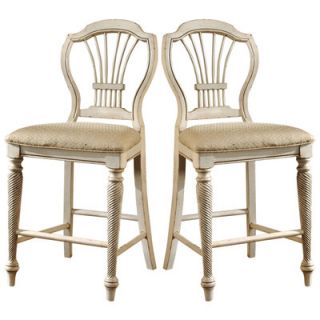 Hillsdale Wilshire White 23.25 Counter Stool (Set of 2)