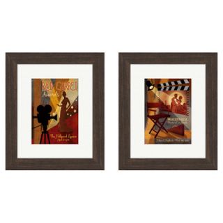 Vintage Red Carpet Awards Framed Art (Set of 2)