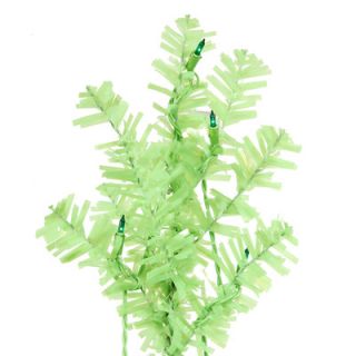 Green Artificial Christmas Tree with 300 Green Mini Lights with Stand
