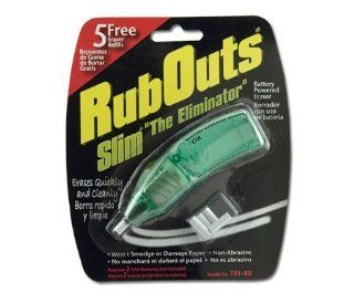 Eraser, Battery Powered. 2 Pack. RubOuts Slim. 701 88  Electric Erasers 