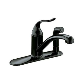 Coralais Decorator Kitchen Sink Faucet with Escutcheon and Lever