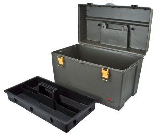 Plano Molding 701 Extra Deep Tool Box, Graphite Gray with Iron Yellow, 22 Inch   Tool Chests  