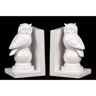 Woodland Imports Immaculate Polished Owl Bookend (Set of 2)