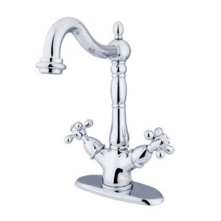 Heritage Single Hole Sink Faucet with Double Cross Handles