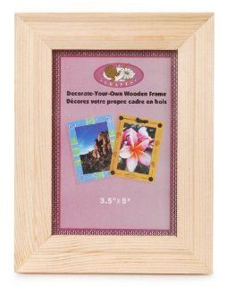 Darice 9184 77 Natural Wood Picture Photo Frame   Single Frames