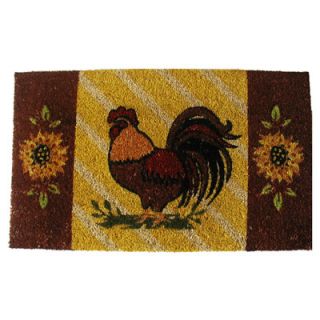 Geo Crafts Rooster Printed Doormat