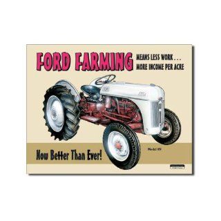 Ford Farming 8N Tractor Retro Vintage Tin Sign   Vintage Tractor Metal Signs