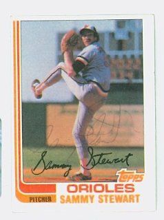 Sammy Stewart AUTO 1982 Topps #679 Orioles Sports Collectibles