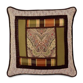 Broderick Polyester Collage Square Decorative Pillow with Cord