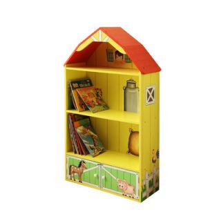 Teamson Kids Happy Farm Room Wooden Barn Bookcase