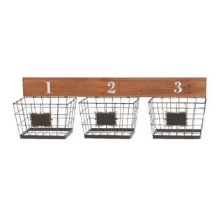 TAG Baskets Seagrass Three Part Wall Basket