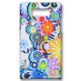Bfun Packing Colorful Flowers Hard Cover Case Skin For For LG OPTIMUS L7 P705/P705G/700 Cell Phones & Accessories