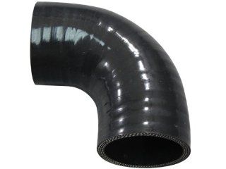 2.5" 90 Degree BLACK Silicon Elbow Hose for Turbo Piping Automotive