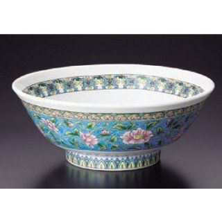 serving bowl kbu826 15 682 [8.47 x 3.31 inch] Japanese tabletop kitchen dish Chinese brocade blue bowl 6.8 upland rice bowl [21.5 x 8.4cm] Chinese fried rice noodle restaurant business kbu826 15 682 Serving Bowls Kitchen & Dining