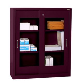 Sandusky Cabinets Storage Cabinets with Sliding Door Clear View
