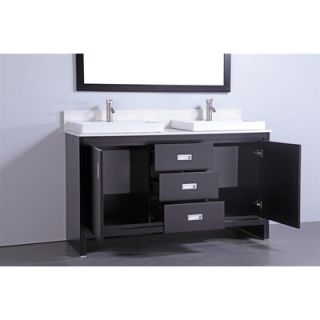 Legion Furniture 60” Solid Wood Bathroom Vanity Set