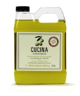 Cucina Purifying Hand Wash Refill   Coriander and Olive Tree 33.8 fl oz 