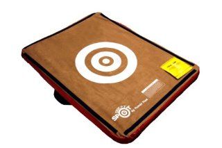 Tumbl Trak Brown Suede Cover Sweet Spot with Handpump with White Target Design in Middle, Velcro, and Non Skid Material, 3 Feet Width x 4 Feet Length x 3 Inch Height  Gymnastics Balance Beams And Bases  Sports & Outdoors