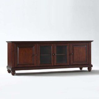 Crosley Furniture Cambridge 60 Inch Low Profile TV Stand, Vintage Mahogany   Entertainment Stands