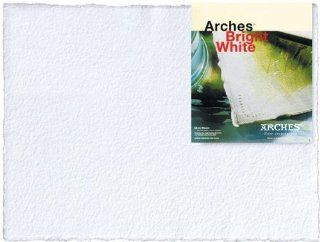 Canson C708 6005 300 lb. 22 in. x 30 in. Arches Bright White Watercolor Rough Paper   5 Sheets Pack Of 5 Toys & Games