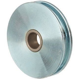 Indusco 75700011 Zinc Plated Steel Replacement Sheave with Bronze Bushed, 685 lbs Working Load Limit, 1/4" Cable Size, 2 1/2" Diameter x 1/2" Bore Rigging Sheaves