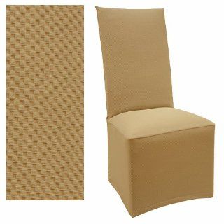 Stretch Pique Gold Nugget dining chair slipcover Set of 4pc 709   Chair Covers For Dining Room