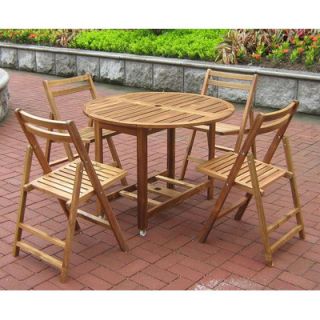 Atlantic Outdoor Folding Dining Side Chairs (Set of 4)