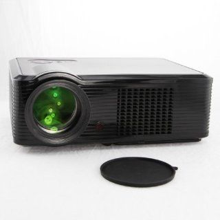 Dual HDMI Port LED Home Theater Video Projector  Black Electronics