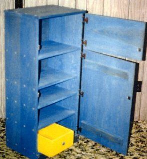 Wooden Play Furniture   Kitchen Refrigerator Toys & Games