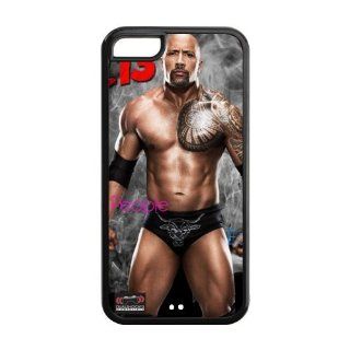 Best Cool Design The Rock WWE Wrestling iPhone 5C Durable TPU Case Perfect Fit For Cheap IPhone5 Cell Phones & Accessories