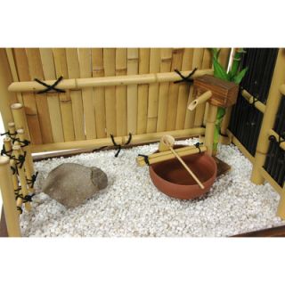 Oriental Furniture Zen Bamboo Mini Rock Garden