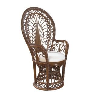 Rattan Peacock Arm Chair with Cushion