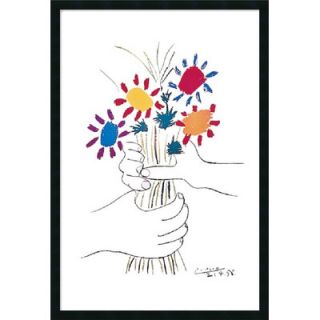 Fleurs et Mains by Pablo Picasso, Framed Print Art   37.66 x 25.66