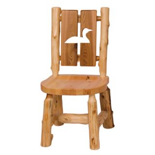 Cedar Counter Height Cut Out Log Side Chair