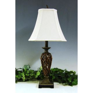 Lamp Factory Openwork Reed 1 Light Table Lamp