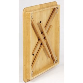 Stakmore Company, Inc. Straight Edge Wood Folding Card Table in Oak