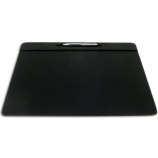1000 Series Classic Leather 17 x 14 Pen Well Conference Pad in Black