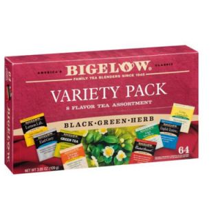 BIGELOW TEA CO. Tea Tray Pack, 8 Assorted Teas, 64 per Box