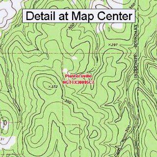 USGS Topographic Quadrangle Map   Plantersville, Texas (Folded/Waterproof)  Outdoor Recreation Topographic Maps  Sports & Outdoors
