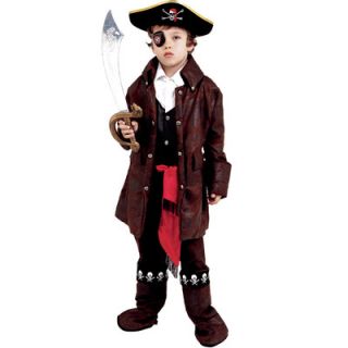 Dress Up America Deluxe Pirate Boy Childrens Costume Set