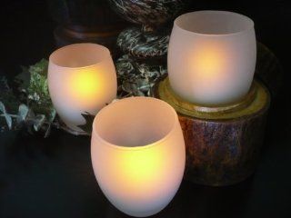 Flameless Roly Poly Votive LED Candle Shake ON/OFF or Blow candle OFF, 3 set of 3 inch candles  