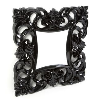 Imagination Mirrors Stella Square Mirror in Glossy Black