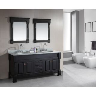 Virtu Huntshire 71.25 Double Sink Bathroom Vanity Set