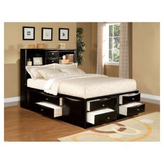 dCOR design Willow Captains Bookcase Storage Platform Bed