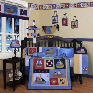 Geenny Boutique Baby Boy Sailor 13 Piece Crib Bedding Set