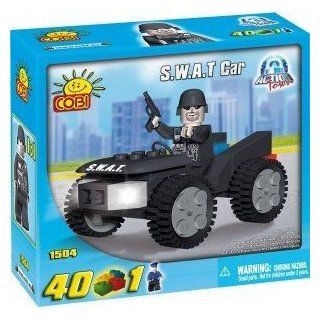 New COBI Action Town S.W.A.T. Car 40 Piece Building Block Set Toys & Games